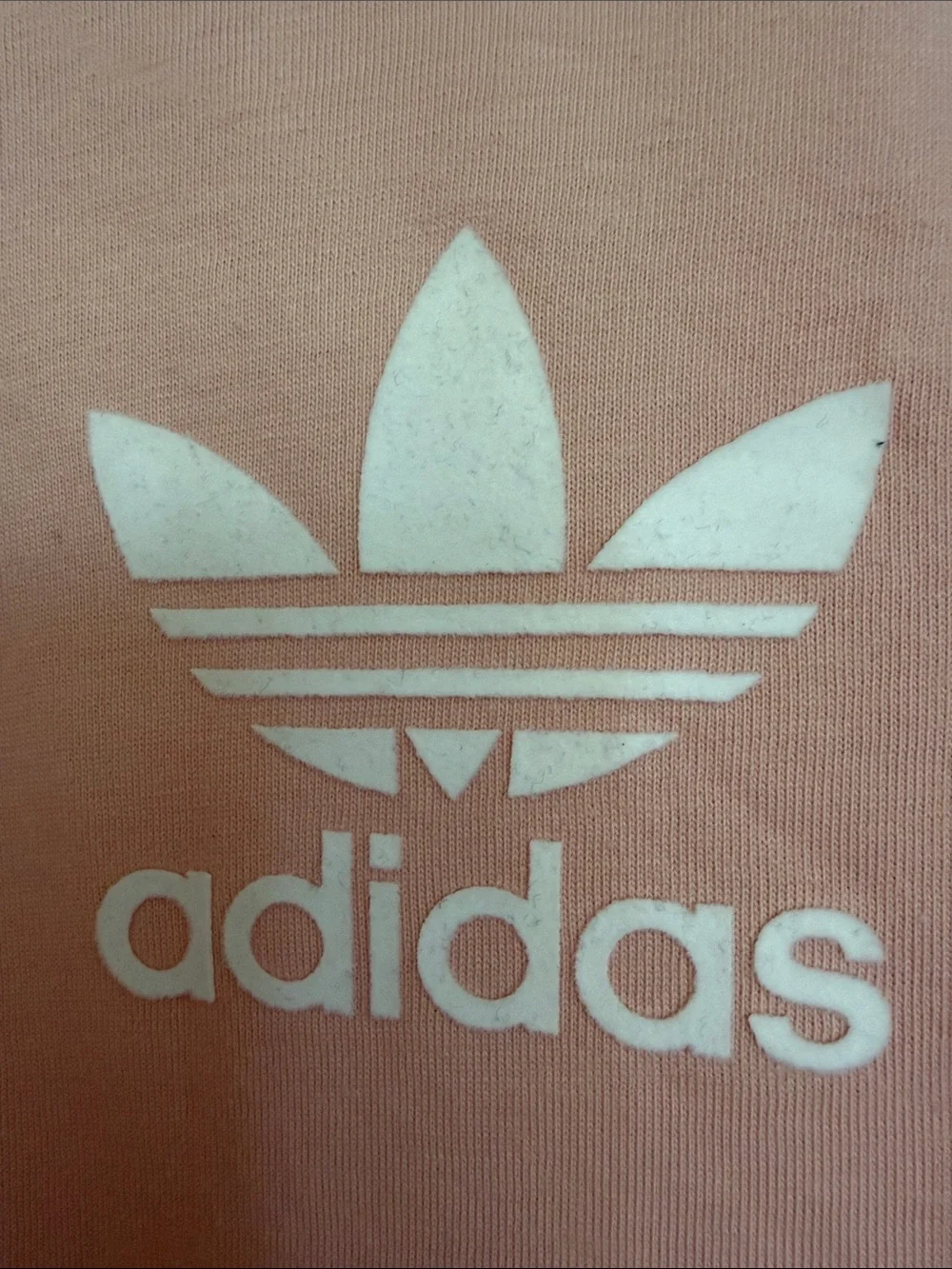 adidas Trefoil T-Shirt in Soft Pink with White Accents